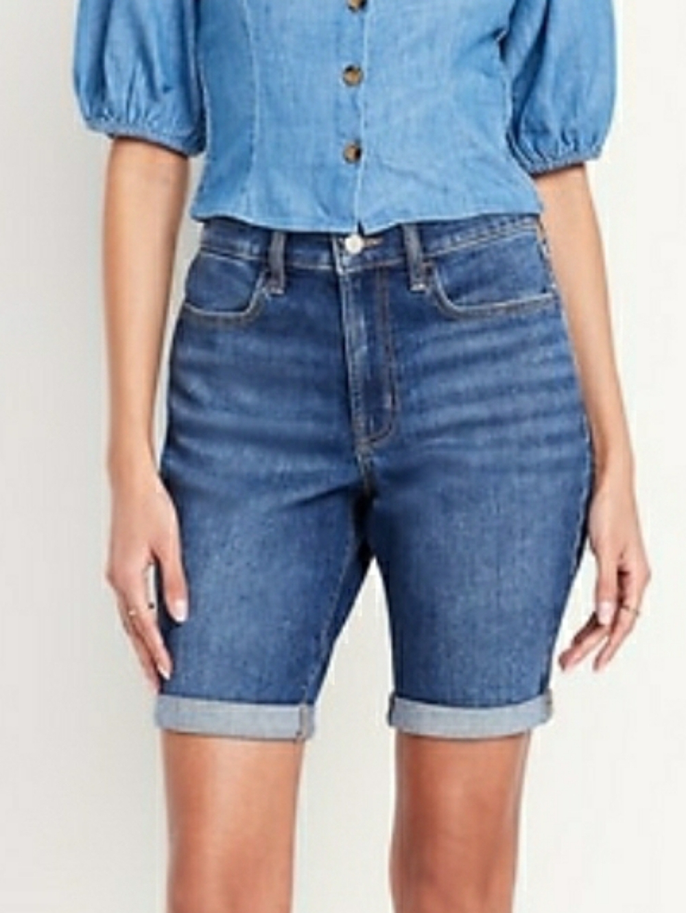 Old Navy Dark Blue Denim Jean Shorts